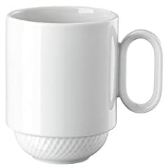 Blend Weiß Becher mit Henkel stapelbar