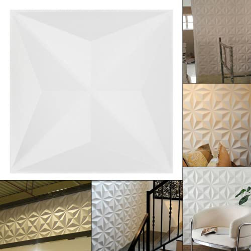 Lot de 12 panneaux muraux 3D en PVC - Isolation thermique - Étanche - Pour mur - Fond mural