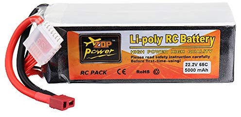 KINGDUO 22.2V 5000Mah 6S 65C Batterie Lipo Fiche T