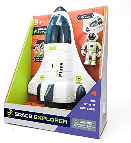 BLOONSY Space Shuttle Toy | Rocket Ship with Astronaut | Space Toys for Kids 3 5