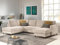 Lisa Design Jake - Wohnlandschaft - mit Schlaffunktion und Bettkasten - 7-Sitzer - aus Cord - Links Beige