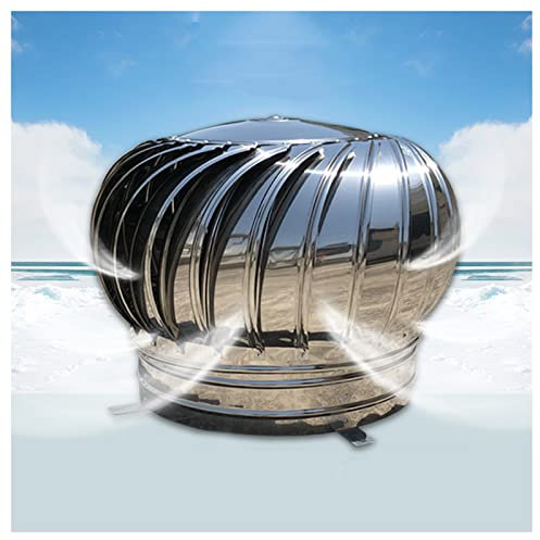 SHUITUKOUU Sombrero Extractor de Humos galvanizado Giratorio para Tubo,Sombrero para Chimenea y Estufas Extractor Humos Giratorio,Acero Inoxidable Esférico Tubo De Escape Engrosado Salida,350mm