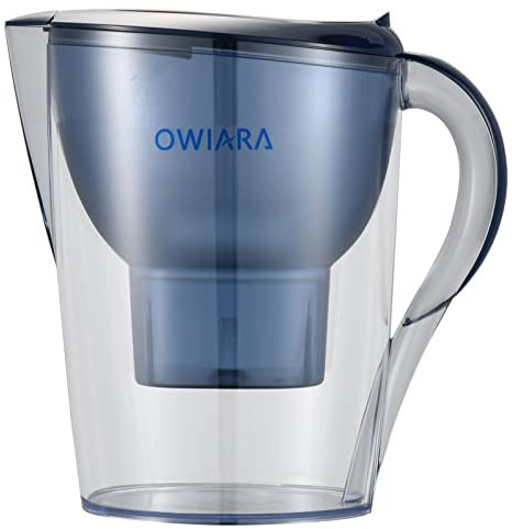 OWIARA 14 tazze Digital Alkaline Water Filter Brocca con filtro, BPA Free e Quick Clear Cloro, Fluoruro, Metalli pesanti, Odore, cattivo gusto