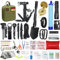 Außen Notfall Survival Kit mit Erste Hilfe Set, WayinTop 180PCS Survival Ausrüstung mit Wasserfilter Stroh Multi-Tool Hammer Axt, Geschenke für Männer Camping/Abenteuer/Wandern im Freien (Grün)