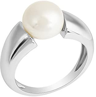 Zeeme Pearls Damen Ring 925/- Sterling Silber Glänzend weiß 360272152