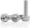 CREULT Boulons à six pans creux internes en alliage d'aluminium - Vis mâles M8 - Filetage complet de 1,25 mm - Attaches métriques (4 pièces, longueur de 35 mm)