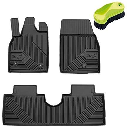 FROGUM No.77 Gummimatten Ganzjahresset von Auto Fußmatten Autofussmatten für Ford Mustang Mach-E ab 2020 | Langlebiges TPE Material