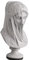 33 cm Schleier-Damen-Büste, die schleierte Jungfrau-Statue, große Klassische römische Büste, griechische Mythologie-Dekoration, Geschenk, Schleier-Damenbrust-Skulptur für Heimdekoration