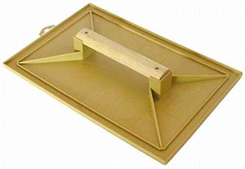 NOVALIA GAU01286 Taloche Jaune Rectangle 28x41mm Plastique poignée Bois Mob MONDELIN-311100