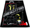 Roter Hahn 112 Feuerwehr 175x100cm Oversize Frottee Strandtuch Saunatuch Badetuch Handtuch Dienstfrei Fire & Fight Streetwear