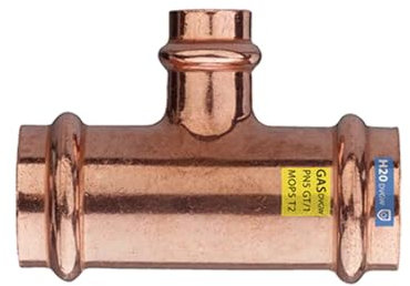 T REDUZIERT FFF IN KUPFER ZU DRUCKEN WASSER/GAS DURCH. 35 x 28 x 35