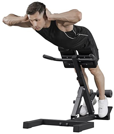 ERRULAN Römischer Stuhl Römischer Stuhl Für Brust Schulter Rücken Abs Bein, Einstellbare Workout Bank Faltbar, Fitnessgeräte Für Home Gym Männer, 330 Lbs