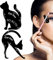 Geflügelte Eyeliner-Schablone | 2 STÜCKE Eyeliner-Schablonen für Katzenauge,Winged Eyeliner Smokey Eyeshadow Applicators Shaper Tool Guide For Makeup Artist Supplies 10 verschiedene Effekte