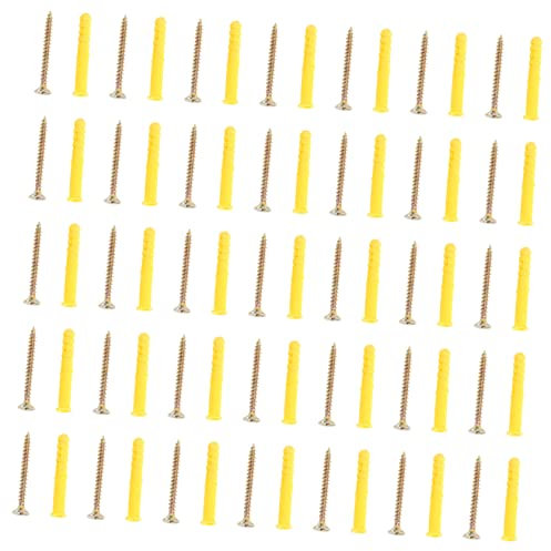 Gelbe Spreizhülsenbolzen 100 Stück aus Pe und Edelstahl
