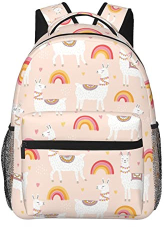 Alpaka Rucksäcke, Laptop-Rucksäcke Fit 15,6 Zoll Laptop Notebook für Reisen/Arbeit/Geschenke, leichte Büchertaschen für Damen und Herren, siehe abbildung, One size