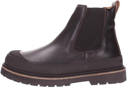 Birkenstock Prescott Slip On Men black, Pull Up Leather, Stivaletti Uomo in Pelle (44)