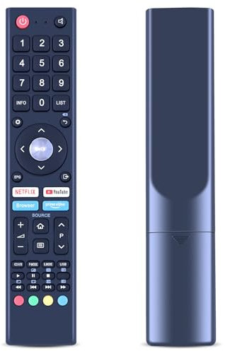 TCNOUMT Neu GCBLTV02BDBIR Fernbedienung Passend für ChangHong CHiQ TV L32H7L L32H5S L32H7N L40H7N U43H7A U43H7L L43H7N U50H7N U55H7L U55H7LX U55H7N U58G7N L55H7N-Keine Einrichtung erforderlich