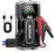 ACEZUK Booster Batterie Voiture 4000A, Démarreur de Voiture Portable (Jusqu'à 5.5L Diesel ou 7.0L Gaz), 12V Jump Starter avec 2.5 inch Écran LCD, Pinces de Sûreté Intelligentes, Lumière LED (M01-ES)