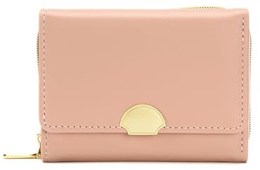 RNIEGA Geldbörse Damen, Geldbeutel Damen Klein PU Leder, Portmonee Damen RFID Blocking, Portemonnaie Damen mit Reißverschluss und Mehreren Kartenfächern