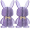 KI Store Papier Hase Osterhase Ostern Feier Party Deko Geburtstag Kinder Erwachsene Bunny Osterdeko Babyparty (Lavender, 20cm)