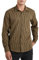 Enlision Chemise Marron Homme à Carreaux Manches Longues Boutonnées Décontractées Chemises Bûcheron Hommes Canadienne avec Poches Coupe Régulière L