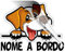 Stickeredo. Adesivo per auto cane a bordo con nome dog on board. APPLICAZIONE ESTERNA