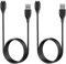 2 Pezzi Cavo Caricatore per Garmin Watch Venu 2/2s/2 Plus/3/3s/Sq/Sq 2, Vivoactive 5/4/4s/3/3 Music/Vivomove 3/3s/HR, Forerunner 55/158/245/265/255/645/745/965/955/945, USB Cavo di Ricarica (1m+1m)