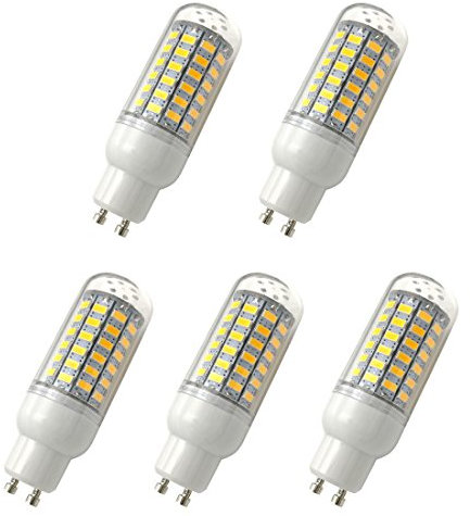 Aoxdi 5 Stück LED GU10 LED Mais Leuchtmittel Birnen 10W, Warmweiß, 69 SMD 5730 GU10 LED Licht Lampen Energiespar Lampe, AC220-240V