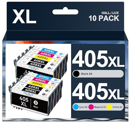 405XL Multipack 405 XL Patronen 405 Kompatibel für Epson 405 XL Druckerpatronen 405 für Epson Workforce Pro WF-4820 Patronen für WF 3820 Druckerpatronen WF 4820 WF 3820 WF 3825 (10er-Pack)