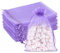 G2PLUS 50PCS Sacs Organza Violet 13x18cm - Pochette Cadeau en Organza,Pochette à Bijoux,Sachets de Mariage, Bonbons,Lavande,Fêtes - Pochette Cadeau Élégante et Réutilisables