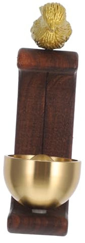 Cabilock Hand Carved Entry Chime Door Bell Battery Operated Traditional Shop Door Bell Gentle Ring for Home
