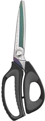 LIVINGO Garden Scissors - Professional Sharp Shears for Office, Fabric, Metal, Garden, Cardboard, and Wire – Ultra-Durable Stainless Steel, Titanium Coated, Cuts Thick Materials with Ease