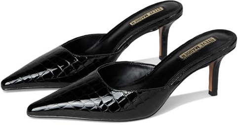Steve Madden Women's Alexi Pump, Black Croco, 4 UK