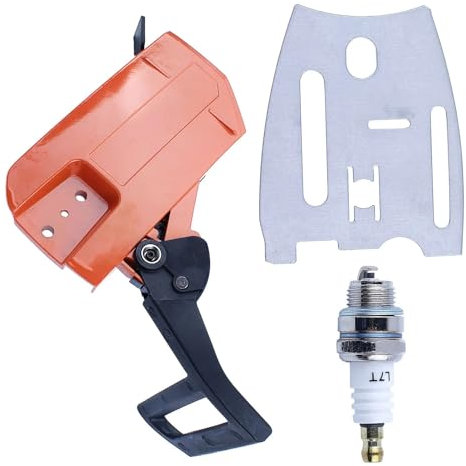 LAVAS Kit de placa de barra de protección de manija de cubierta lateral de freno de cadena for manguito de buje de motosierra Husqvarna 61 66 266 268 272