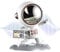 Sghtil Enceinte Extérieure - Design Astronaute pour Voyage | Batterie Rechargeable, Subwoofer sans Fil pour Chambre, Salon, Voyage, Pique-Nique, Camping, Plage et Dortoir