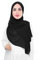 Lina & Lily Damen Hijab Kopftuch Schal mit Glitzer aus Premium Chiffon (Schwarz)