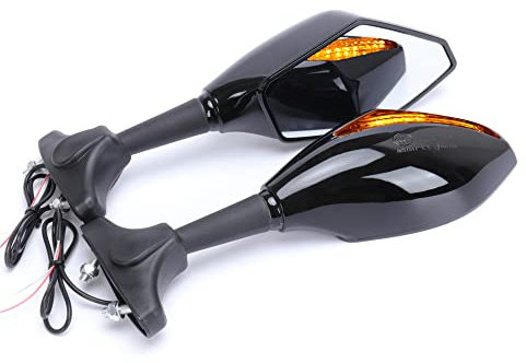 TABEN Motorrad-LED-Blinker, integrierter Blinker, Rückspiegel für Rennrad, Sport