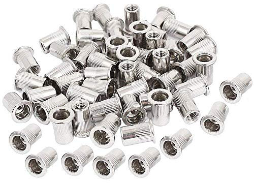 50 Stück M5 Nietmuttern Edelstahl Gewindenieteinsatz Muttern M5-0,8 mm