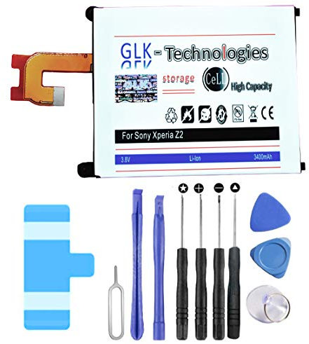 High Power Akku kompatibel mit Sony Ericsson Xperia Z2 L50W LIS1543ERPC | Original GLK-Technologies® 3400 mAh Reparaturset/Werkzeug Set // NEU