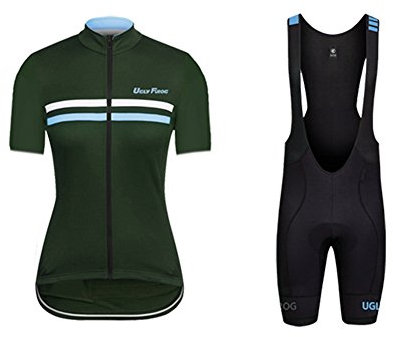 UGLY FROG Bike Wear Radsport Bekleidung Damen Summer Style Trikots & Shirts + Damen Radtrikot Set Radhose mit 3D Sitzpolster