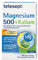 tetesept Magnesium 500 + Kalium – Nahrungsergänzungsmittel mit Magnesium für Muskeln, Herz & Nervensystem – 1 x 30 Tabletten