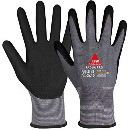 Hase Sicherheitshandschuhe Padua Pro Polyester, Größe 9 10 Stk