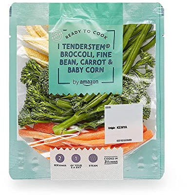 by Amazon Tenderstem Broccoli, Babycorn, Carrots & Beans, 160g