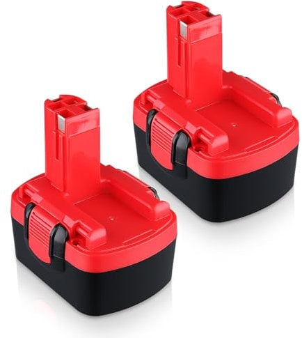 MANUFER Batteria sostitutiva Ni-MH da 14,4 V, 3000 mAh, per Bosch BAT038 BAT040 BAT041 BAT140 BAT159 2607335533 2607335275 2607335685 13614 AHS PSB14.4 PSR 14 PSR 14 .4 GST 14,4 V