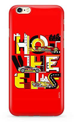 Original und Offiziell lizenziertes Hot Wheels Handyhülle für iPhone 6, iPhone 6S ,Hülle, Case, Cover aus Kunststoff TPU-Silikon, schützt vor Stößen und Kratzern