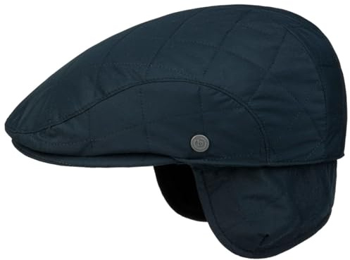 bugatti Quilted Flatcap Schirmmütze Schiebermütze Steppmütze Herren - Made in the EU mit Schirm, Futter Winter Herbst-Winter
