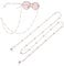 Reading Eye Glasses Sunglasses Spectacles Chain Holder Glass Cord Lanyard Necklace (Rose Gold)