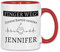 wowshirt Tasse Finger weg Dieser Kaffee gehört Wunschname personalisierte Kaffeetasse mit Wunsch-Name, Farbe:White - Red