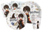 Ciao-Kit Table Fête Party Harry Potter 8 personnes (44 pcs: assiettes, gobelets, serviettes) en papier compostable Vaisselle, AZ019, Multicolor