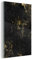 MuchoWow Glasbild Glasfoto Wandbild Bilder Deko 60x90 cm Schwarz - Gold - Farbe